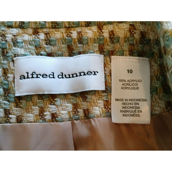 Alfred Dunner Women's Size 10 Tweed Blazer Jacket Buttons Usable Pockets Office - Picture 14 of 14